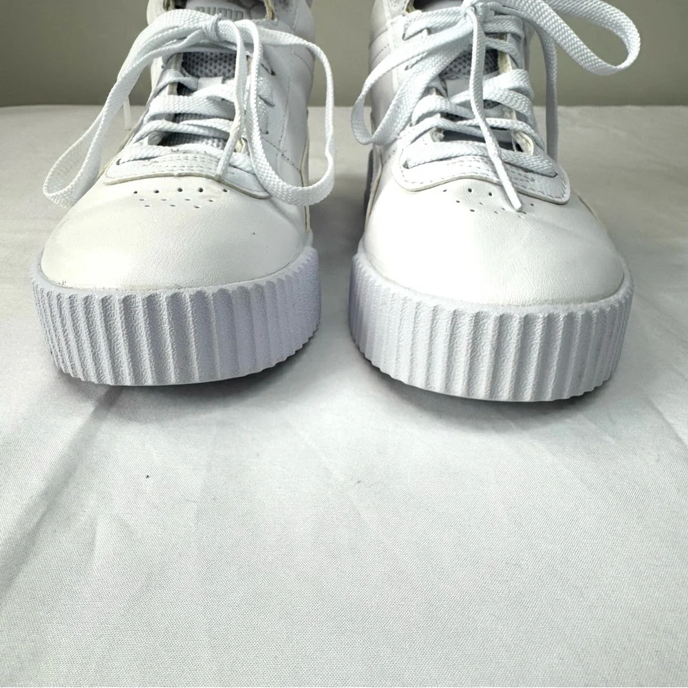 PUMA Women's Carina Mid Sneaker White 7.5 - Picture 5 of 13
